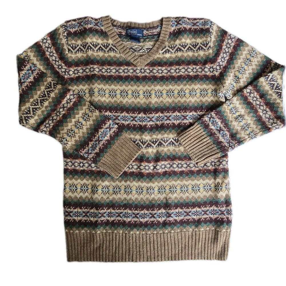Polo Ralph Lauren Wool Fair Isle Sweater Sz L